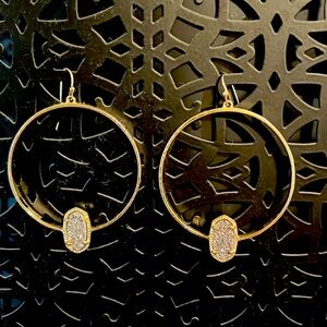 Kendra Scott Hoop Druzy Earrings